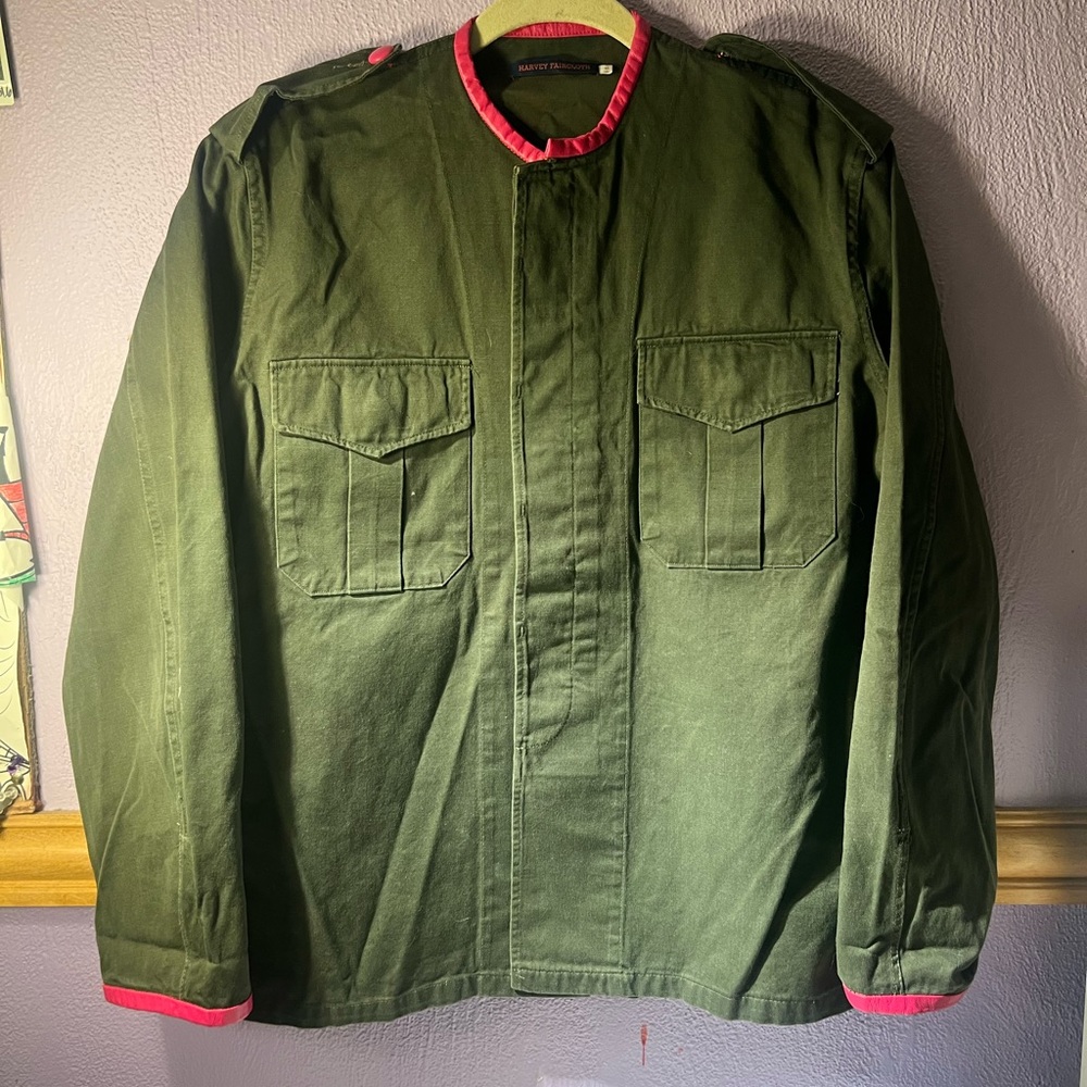 Harvey FairCloth Womens Green Army Jacket
